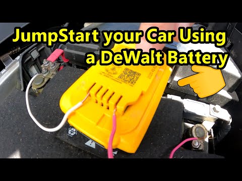 Using a DeWalt Battery to JumpStart a Car Battery
