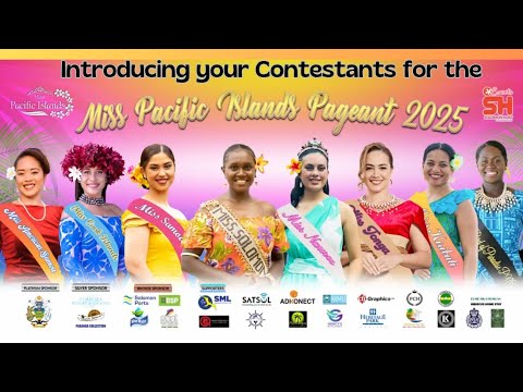 Miss Pacific Islands Pageant 2025 Contestants Introducing themselves