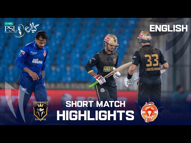 Short Match Highlights | Hyderabad Kingsmen vs Islamabad United | English | M21 | HBL PSL 11 | MZB1K Short Match Highlights | Hyderabad Kingsmen vs Islamabad United | English | M21 | HBL PSL 11 | MZB1K
