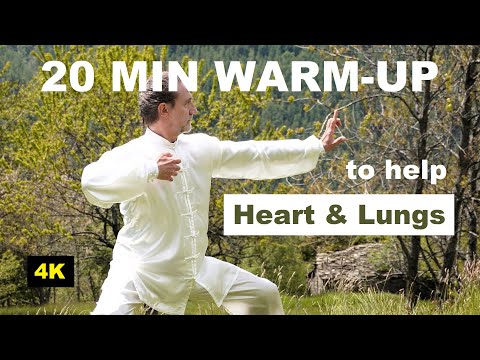 20 MIN TAI CHI WARM-UP CAN HELP YOUR HEART and LUNGS - Warm-Up and QI GONG Exercises