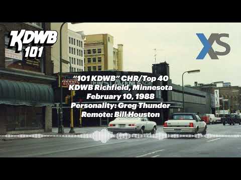 "101 KDWB" KDWB Richfield, Minnesota - February 10, 1988