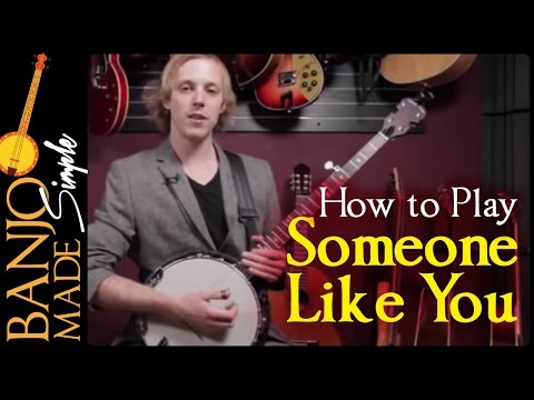 How to Play Someone Like You - Adele Banjo Lesson