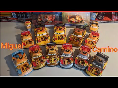 Mattel Disney Cars Diecast Team Miguel Camino Spanish WGP Review Ice Racer, Neon, Metallic, Carnival
