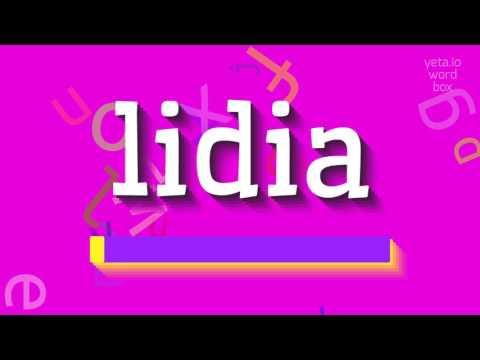 How to say "lidia"! (High Quality Voices)