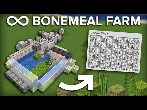 Shulkercraft - Minecraft Moss Block Bone Meal Farm - Self Sustaining - 500+ Per Hour