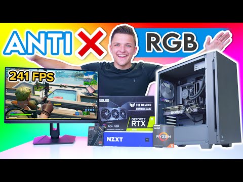 The ANTI RGB Gaming PC Build 2021! [ft. RTX 3080 - Stealth PC Build - w/ Benchmarks!]
