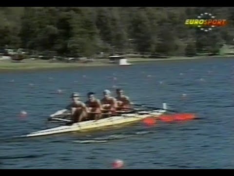1990 World Championships Mens 4x Final (Eurosport coverage) 