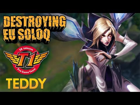 Destroying EU SoloQ: SKT T1 Teddy - Kai'Sa Bot Lane - KDA 17/3/9