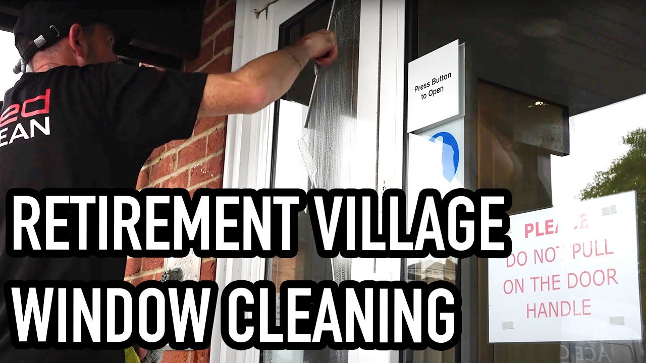 Window Cleaning at Retirement Villages | Water Fed Pole & Hand Tool Techniques with Stuart"