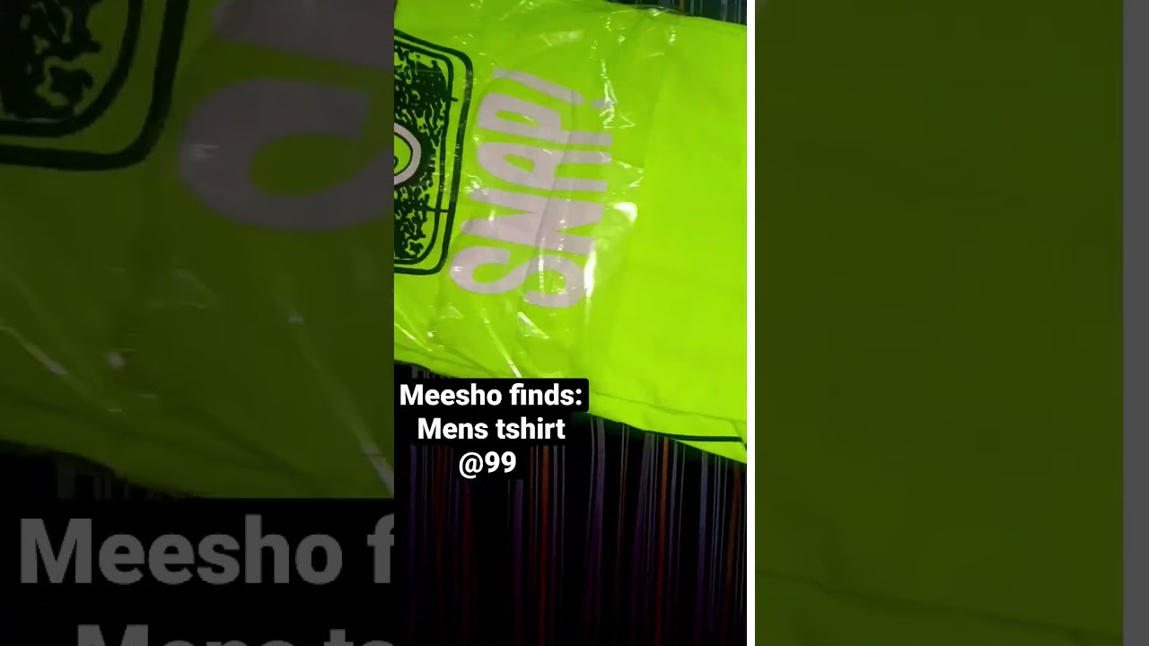 MENS NEON TSHIRT@99 #shorts #trending #Meshoo #Clothing haul