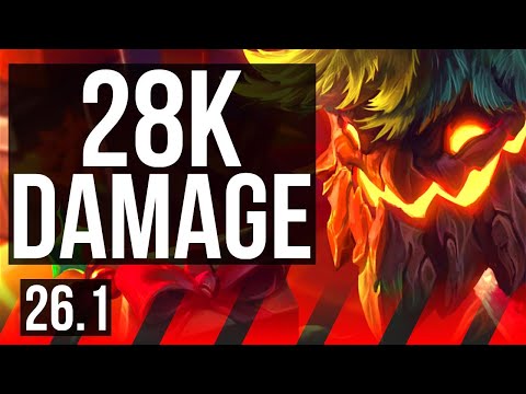 MAOKAI vs IRELIA (TOP) | Good KDA: 11/1/14, 28K damage | KR Master | 26.1