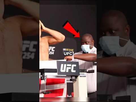 This is why the UFC had to BAN towels during weigh-ins!😳