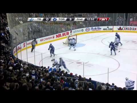 Bozak's Goal takes out the Net Cam & Kulemin's Goal - Lightning 0 vs Leafs 3,4 - Mar 20th 2013 (HD)