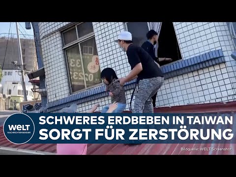 ERDBEBEN IN TAIWAN: Viele Tote und Hunderte Verletzte! Zwei eingeperrte Deutsche wieder befreit