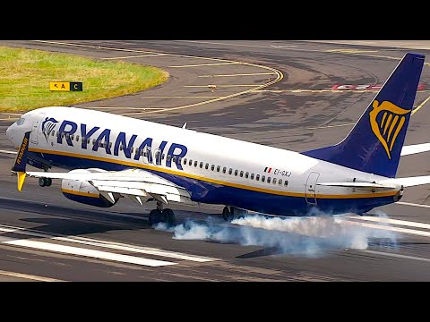 Madeira Airport Plane Spotting - The Famous Runway 05 Approach! 4K