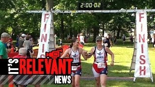 Amy Dixon Succeeds in Triathlon, overcoming the odds as she loses her vision
