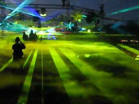 VuuV 2012 Monday morning Laser Show.AVI