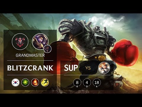 Blitzcrank Support vs Lux - KR Grandmaster Patch 9.7