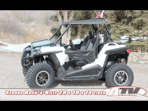 ATV Television Product Review - 28x10x14 Sedona Rock-A-Billys on our 2015 RZR 900
