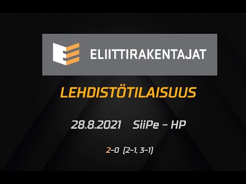 Eliittirakentajat lehdistötilaisuus SiiPe-HP 28.8.2021