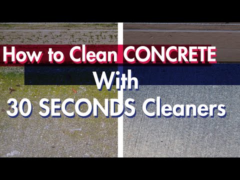 Cleaning Concrete is Easy with 30 SECONDS Outdoor Cleaner