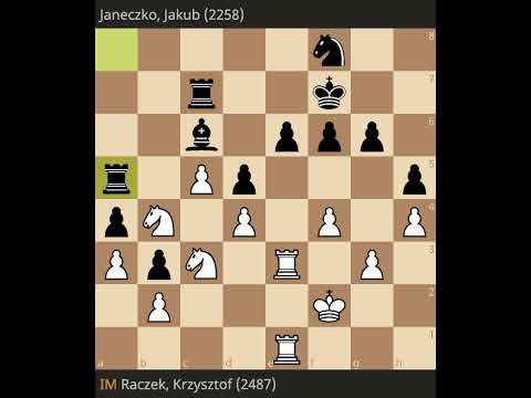 Krzysztof Raczek vs Jakub Janeczko • FIDE World Youth Chess Championships 2025   Open U18 • Round 1