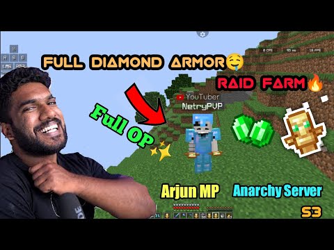 Insane Minecraft Hack: Armed with Full Dia Armor & Raid Farm! 😱