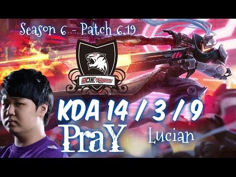 ROX PraY LUCIAN vs JHIN ADC - Patch 6.19 NA Ranked | League of Legends