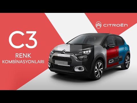 Yeni Citroën C3: Renk Kombinasyonları