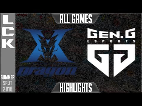KZ vs GEN Highlights ALL GAMES | LCK Summer 2018 Week 1 Day 2 | King-Zone DragonX vs Gen.G