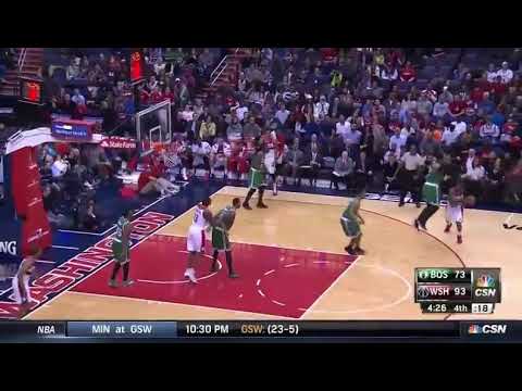Kris Humphries NASTY put back jam against Celtics