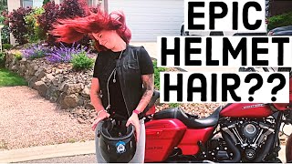 Motorcycle Helmet Hair Hack- Hair whip!
