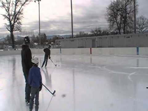Rob Hisey/lacrosse style hockey trick