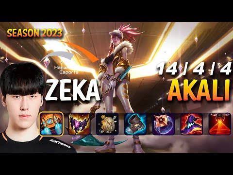 HLE Zeka AKALI vs SYNDRA Mid - Patch 13.24 KR Ranked