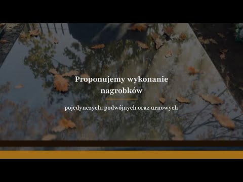 Kamieniarstwo s.c. J & M Szarek - video