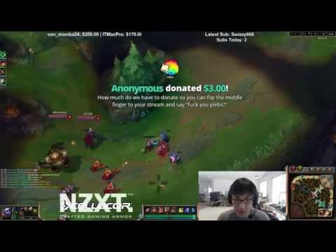 Doublelift duo Aphromoo vs LOD - Tristana vs Ashe ADC - League of Legends Gameplay