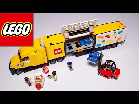Lego City 60440 Yellow Delivery Truck Speed Build