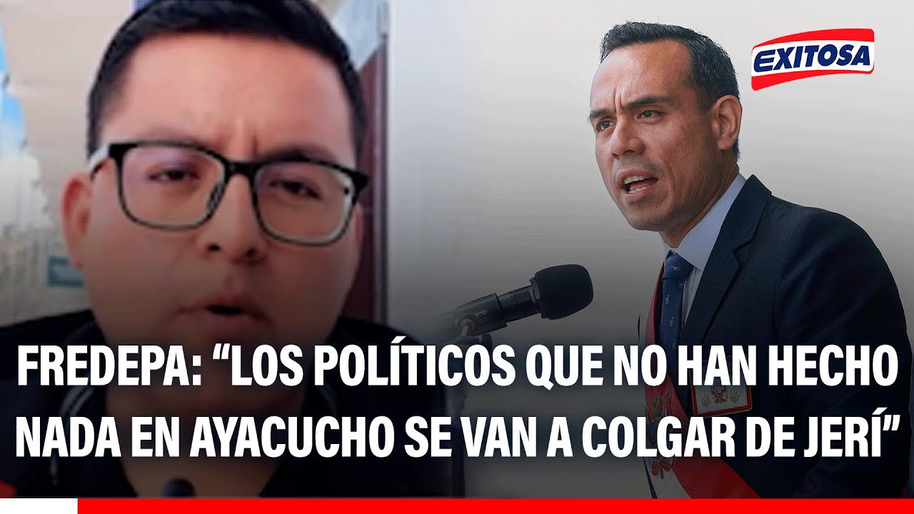 🔴🔵 John Lapa Oré: "Los políticos que no han hecho nada en Ayacucho se van a colgar de Jerí"