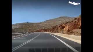 Road from Hora Sfakion to the truss bridge in Araden