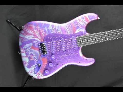 Stratocaster Grape Ape Purple Swirl SSS 5-Way Wilkinson 60's WVS Alnico 5 image 11