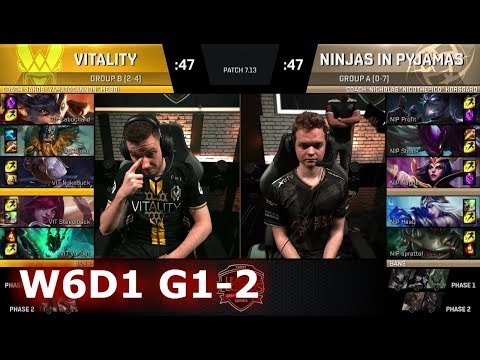 Vitality vs Ninjas in Pyjamas | Game 2 S7 EU LCS Summer 2017 Week 6 Day 1 | VIT vs NIP G2 W6D1