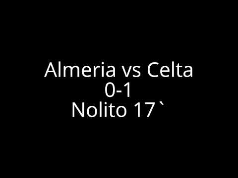 Almeria vs Celta 0-1 Nolito 17`