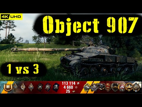 World of Tanks Object 907 Replay - 8 Kills 8.5K DMG(Patch 1.4.1)