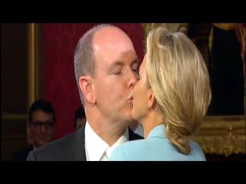 Prince Albert + Charlene Wittstock - Civil Ceremony, Monaco Royal Wedding 2011 | FashionTV - FTV