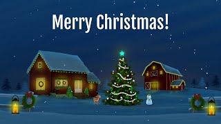 Merry Christmas Wishes with animation of Christmas