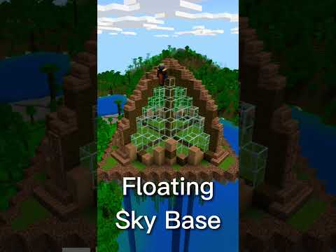 Fireshark92 - Floating Minecraft Jungle Base 🌲🏡 #minecraft #shorts #minecraftbuild
