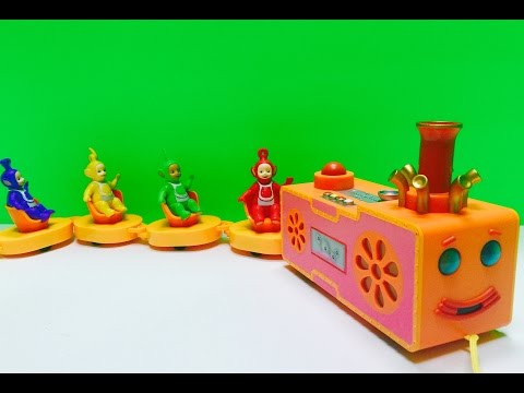 NEW Teletubbies Musical Spinning Tubby Custard Train Toy Opening! جديد تليتبيز لعبة القطار لعبة