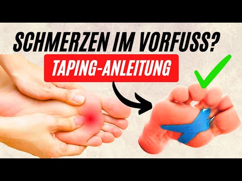 Schmerzen im Vorfuß | Metatarsalgie | Tape richtig anlegen!
