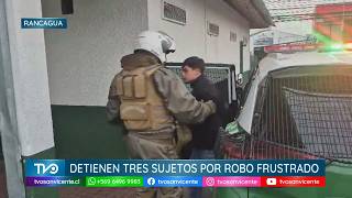 Detenidos tres sujetos por robo frustrado a hombre adulto, quien había retirado 32 millones de pesos