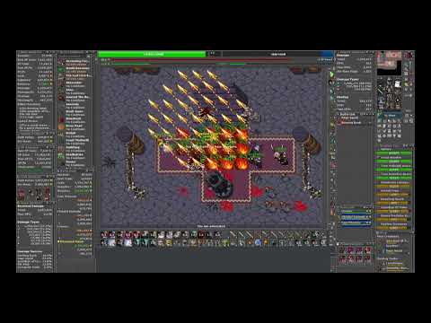 TIBIA - 4X HUNT FIRE LIBRARY - 7.5KK/HR RAW EXP